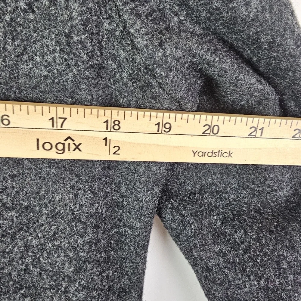 Express Womens Gray Wool Long Trench Coat Heavy Size 9/10